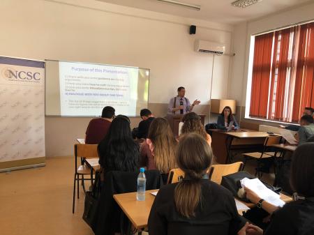 EULEX presentation to law students in Kosovo