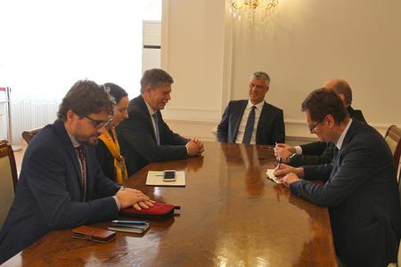 2. New Head of EULEX Kosovo Lars-Gunnar Wigemark meets President Thaçi