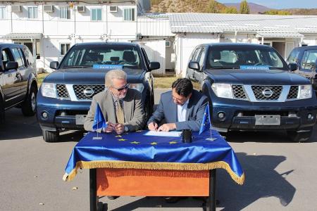 1. EULEX donates seven vehicles to the Mitrovica Basic Court and the Mediation Centre 