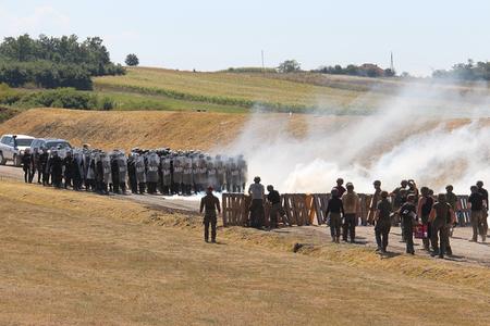 5. EULEX takes part in joint crowd-and-riot-control exercise with KP and KFOR