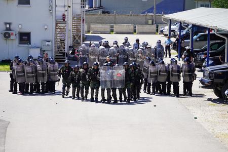 EULEX’s Formed Police Unit conducts Joint Crowd and Riot Control training with Kosovo Police and MSU-KFOR 