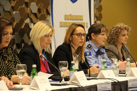 2. EULEX representative speaks at the Annual Assembly of the Association of Women in Kosovo Correctional Service