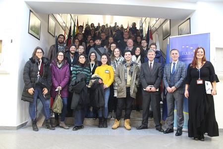 12. EULEX hosts visit from human rights master students