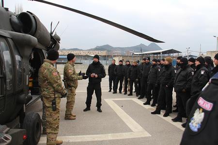 2. EULEX's Formed Police Unit takes part in AERO-Medevac training course