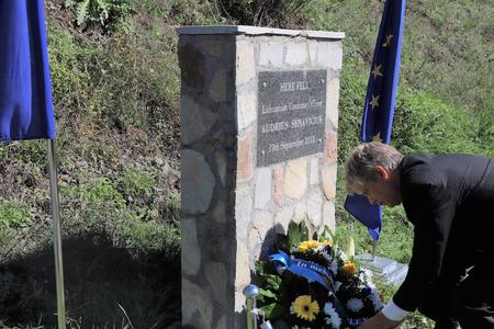 1. EULEX and Kosovo Police Pay Tribute to the Memory of Audrius Šenavicius, who Lost his Life in the Line of Duty