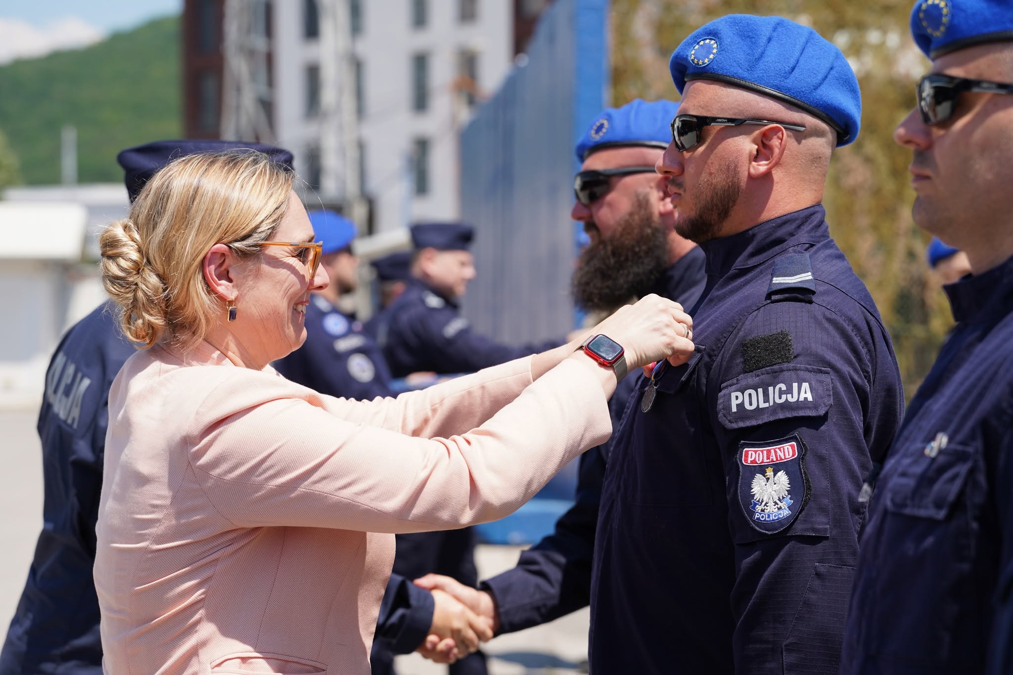 In recognition of their dedication to Kosovo’s security and stability, 89 FPU Polish Police Officers receive the EU CSDP Medal of Service 