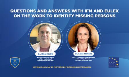 Questions and Answers with IFM and EULEX on the Work to Identify Missing Persons