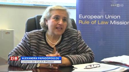 1. Intervistë e Shefes së EULEX-it, Alexandra Papadopoulou, me transmetuesin e Austrisë ORF