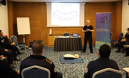 Thirteen Kosovo Correctional Service officers get certified as instructors for Basic Life Support following EULEX training