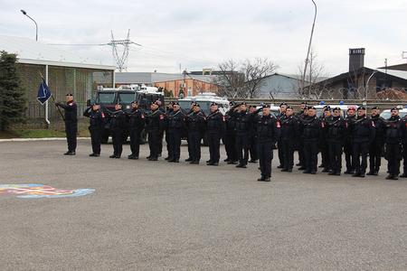 2. EULEX Deputy Head of Mission attends Multinational Specialized Unit change of command