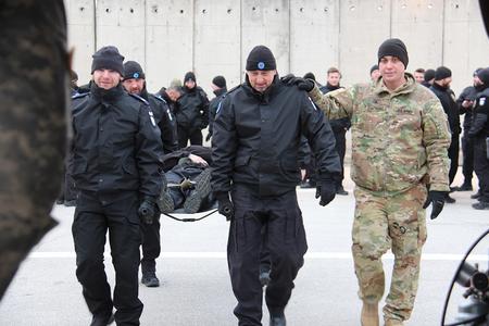 5. EULEX's Formed Police Unit takes part in AERO-Medevac training course