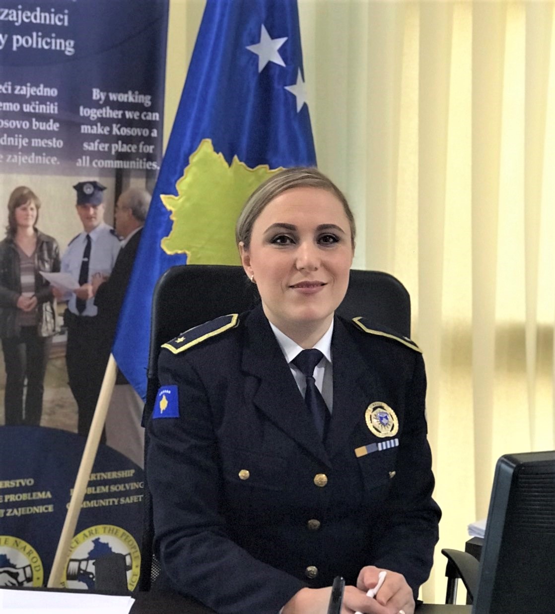 Udhëheqëse e një prej sektorëve më sfidues të Policisë së Kosovës – Njoftohuni me Vjollca Hotin, Komandante e Stacionit Jugu të Policisë së Kosovës, Drejtoria Rajonale e Prishtinës