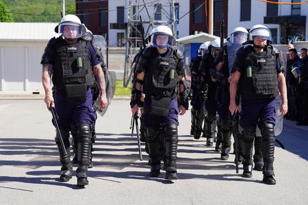 EULEX’s Formed Police Unit conducts Joint Crowd and Riot Control training with Kosovo Police and MSU-KFOR 