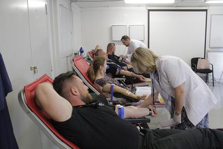 7. EULEX staff participates in the “Safe Blood For All” blood donation event