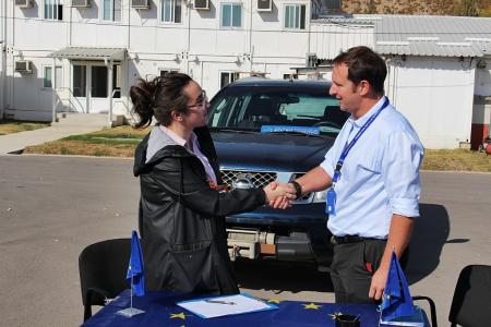 3. EULEX donates seven vehicles to the Mitrovica Basic Court and the Mediation Centre 