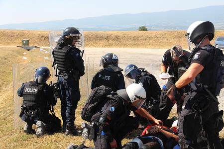 6. EULEX takes part in joint crowd-and-riot-control exercise with KP and KFOR