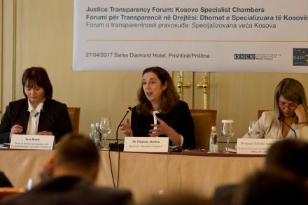 Justice Transparency Forum hosts session on Specialist Chambers with Kosovo media and civil society