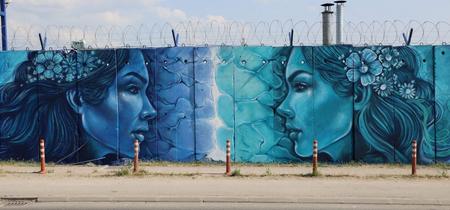 EULEX Compound Wall Turns Into Canvas for Street Art to Promote Human Rights